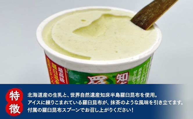 羅臼海洋深層水使用！ 海のバニラアイス・羅臼昆布バニラアイス 12個セット  アイスクリーム スイーツ デザート 夏 北海道 羅臼町 知床 生産者 支援 応援 016942_AX020