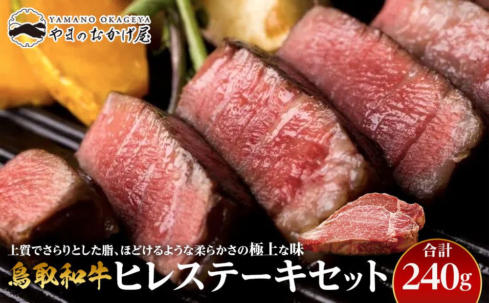 17.鳥取和牛 ヒレステーキセット 240g◇ 313726_AJ018-P