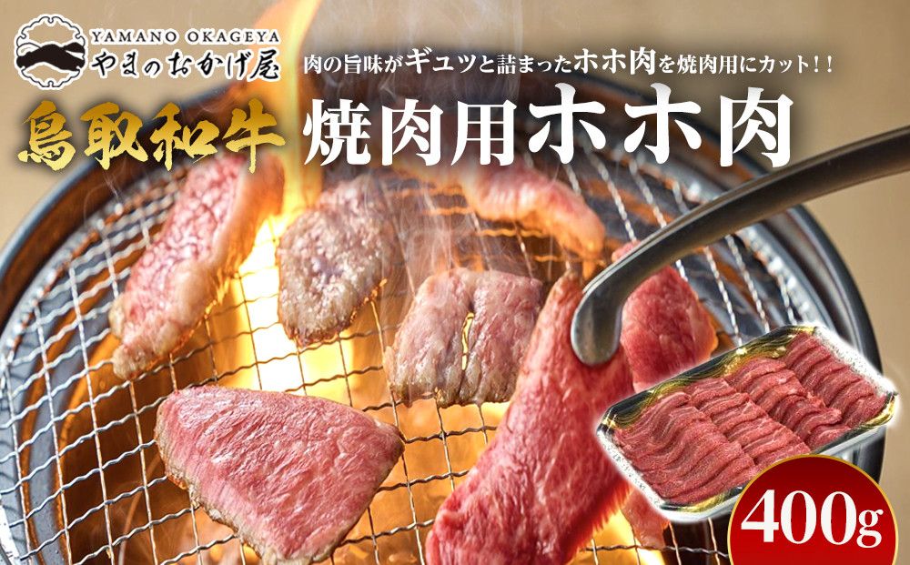 52.鳥取和牛 焼肉用ホホ肉 400g 313726_AJ048-P