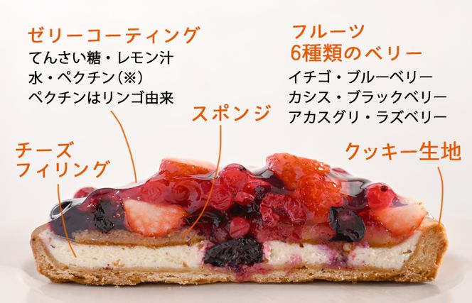 099H2832 ベリーベリー （冷凍ケーキ）15cm×1台【洋菓子 スイーツ おやつ てんさい糖 冷凍ケーキ】