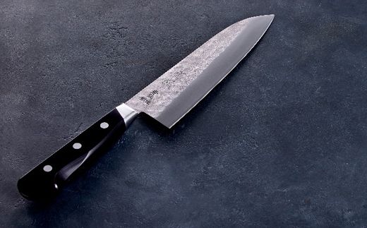 H45-27 虎徹 ヤスキハガネ青紙2号 三徳包丁 180mm（安田刃物）