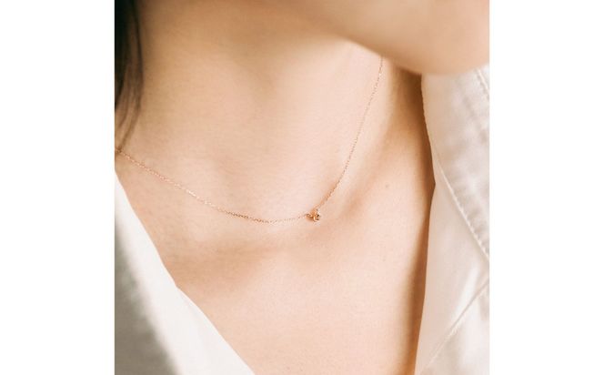 【心葉/京都kokoroba kyoto】K10 天然ダイヤモンド×馬蹄ネックレス「ピンクゴールド」 261009_B-WV04VC02