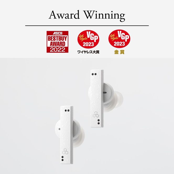 フラッグシップ級完全ワイヤレスイヤホン final ZE8000 WHITE IPX4/aptX Adaptive/Snapdragon Sound対応/音楽/リモートワーク/スポーツ 141305_DC23VC02