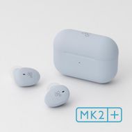 完全ワイヤレスイヤホン ag COTSUBU MK2+ SKY 小さい/軽い/ オートペアリング/ 片耳モード/マイク/通話/IPX4 141305_DC24VC03