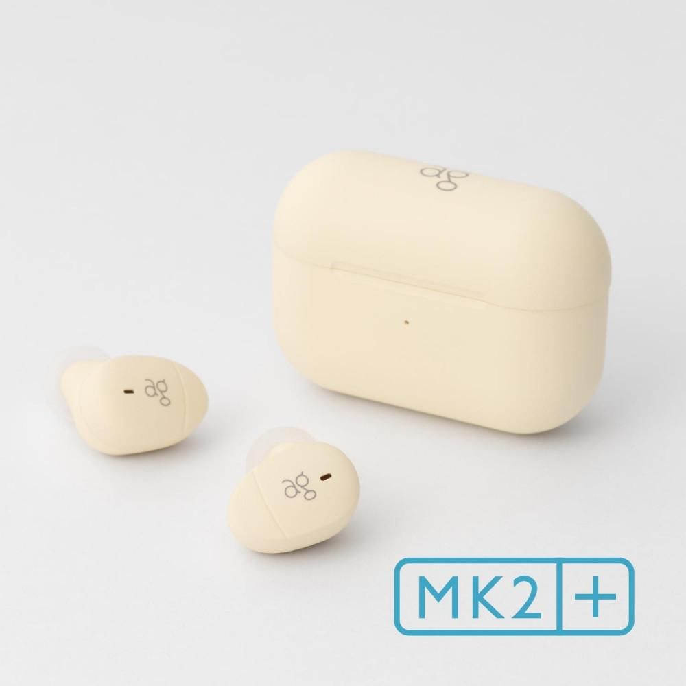 完全ワイヤレスイヤホン ag COTSUBU MK2+ LEMON 小さい/軽い/ オートペアリング/ 片耳モード/マイク/通話/IPX4 141305_DC24VC07