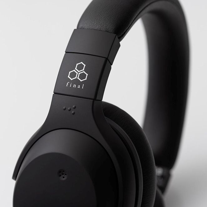 ANCワイヤレスヘッドホンfinal UX2000 BLACK /ノイズキャンセリング/ゲーミングモード/ノイキャン/ANC/マイク付き 141305_DC30VC01