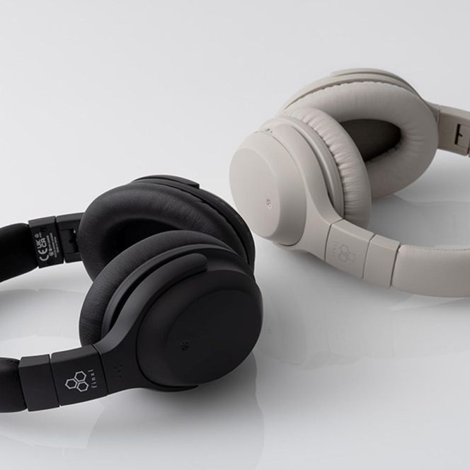 ANCワイヤレスヘッドホンfinal UX2000 BLACK /ノイズキャンセリング/ゲーミングモード/ノイキャン/ANC/マイク付き 141305_DC30VC01