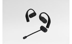 オープン型イヤホンfinal KDT3000 BLACK ながら聴き/耳を塞がない/マイク左右付け替え可/自分の声だけがクリアに届く 141305_DC49VC02
