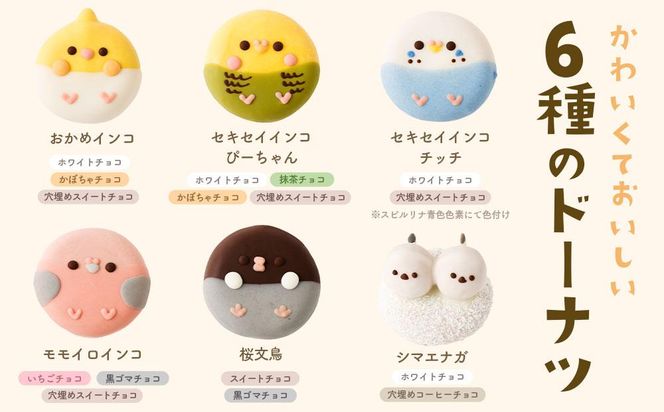 鳥ドーナツセット 6個入り 141305_DS11