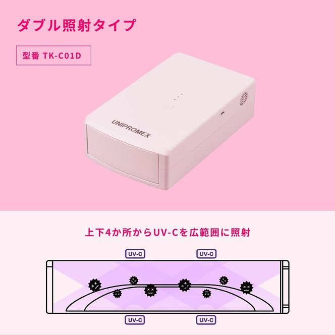 マスク除菌ケース「紫外君」ダブル照射タイプ（両面除菌仕様） 141305_EF04