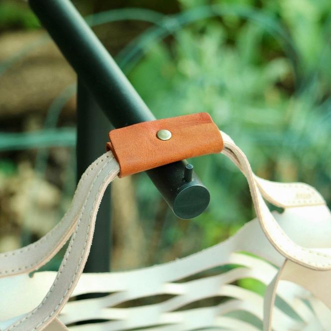 SKLO 持ち手のカラーを選べる！床革のテイクアウトBAG【Camel】 141305_EL01VC01