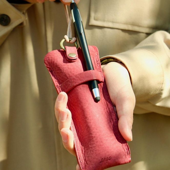 SKLO 首かけメガネケース(S)【Camel】 141305_EL03VC01