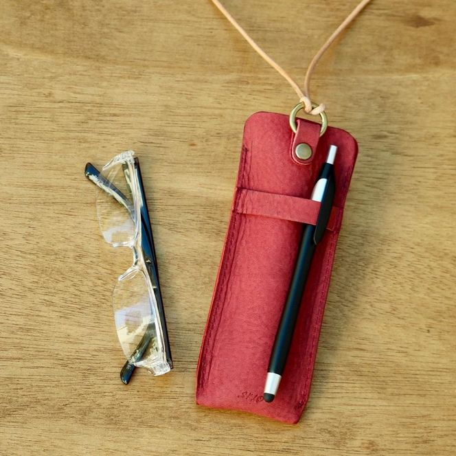 SKLO 首かけメガネケース(S)【Camel】 141305_EL03VC01