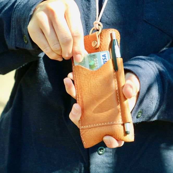 SKLO 首かけメガネケース(L)【Gray】 141305_EL04VC03