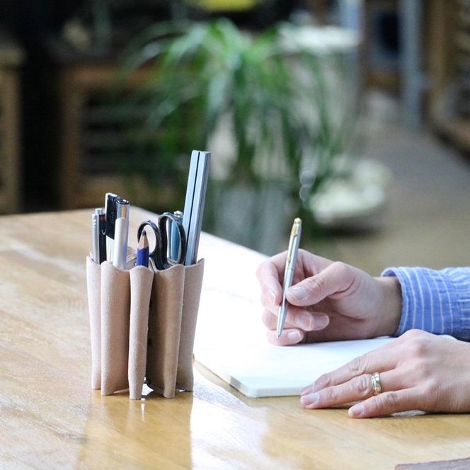 SKLO 床革のペンスタンド【Natural】 141305_EL05