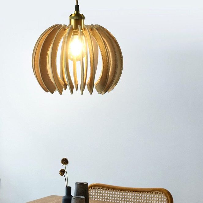 SKLO 模様替えの出来る 革と真鍮のペンダント照明 141305_EL10