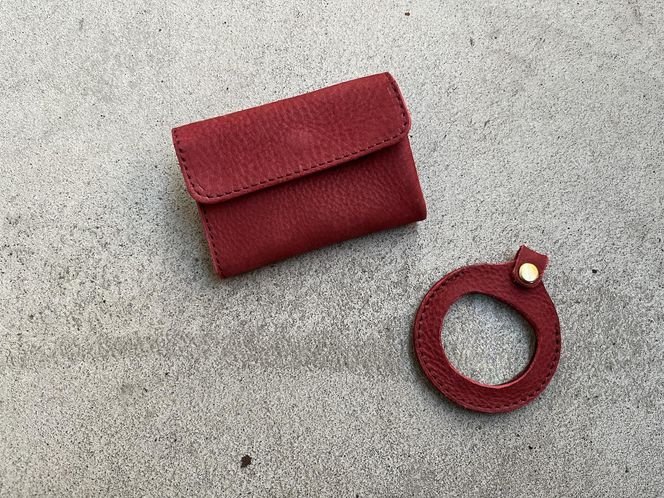 SKLO EZ-LOOK 持ち歩けるルーペ（コインケースセット）【Red】 141305_EL20VC02