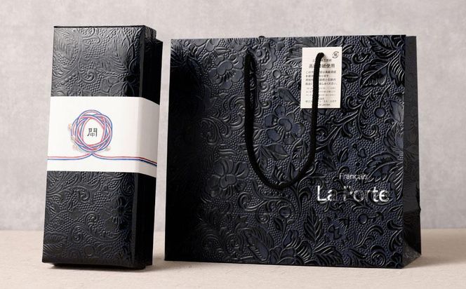 【フランセーズ　ラポルテ】しっとりポルテもなか（6個セット） 高級うるし箱仕立て 141305_EU04