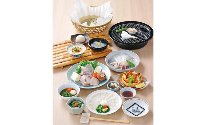 玄品川崎限定！香がらし付き ふぐ鍋＆焼きふぐコースお食事券1名様分 141305_FP02