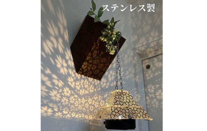 ものづくりの町、川崎で製造した日本の伝統文様ランタン 141305_FR02