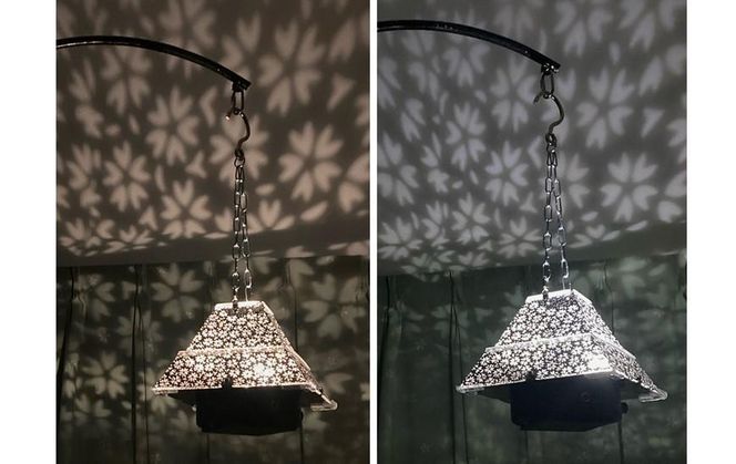 ものづくりの町、川崎で製造した日本の伝統文様ランタン 141305_FR02