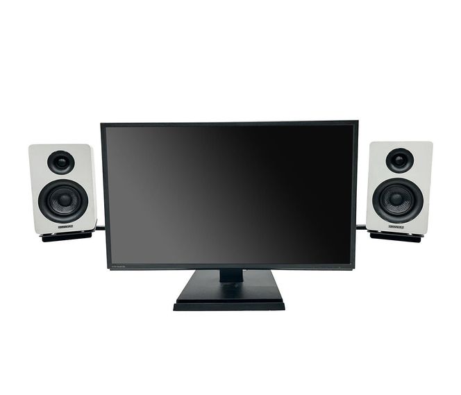 長尾製作所 モニターアーム対応スピーカースタンド VESA式 141305_GE04