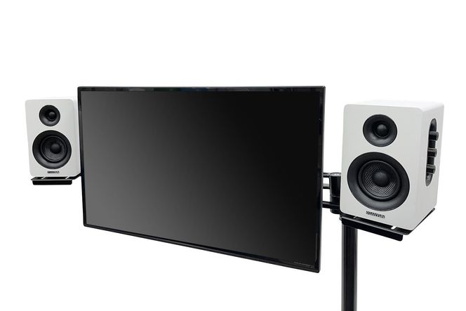 長尾製作所 モニターアーム対応スピーカースタンド VESA式 141305_GE04