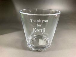 オリジナル名入れおしゃれガラスコップ　2個セット 141305_GH01