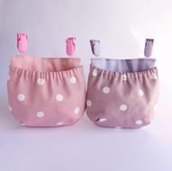 フタなし 移動ポケット 小さめサイズ 水玉２個 141305_GR03