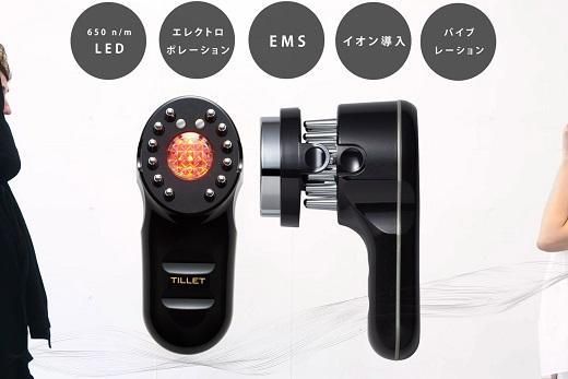 頭皮・お顔のお肌をダイレクトケア！ 普段のスキンケアをプロレベルに。【TILLET W-GEAR Black】 141305_HE001VC01