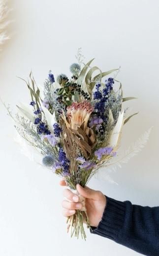 ドライフラワーブーケ ブルー 141305_HJ01VC02