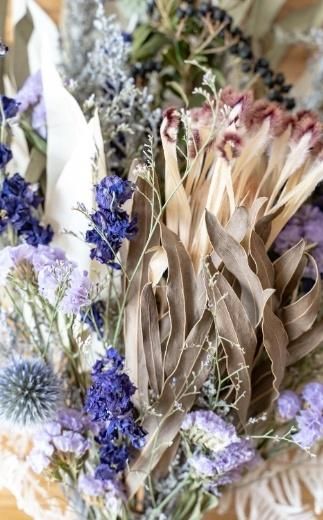 ドライフラワーブーケ ブルー 141305_HJ01VC02