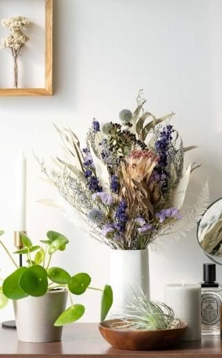 ドライフラワーブーケ ブルー 141305_HJ01VC02