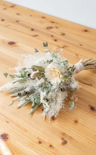 ドライフラワーブーケ グリーン 141305_HJ01VC03