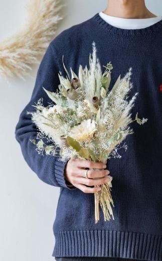 ドライフラワーブーケ グリーン 141305_HJ01VC03