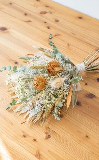 ドライフラワーブーケ イエロー 141305_HJ01VC04