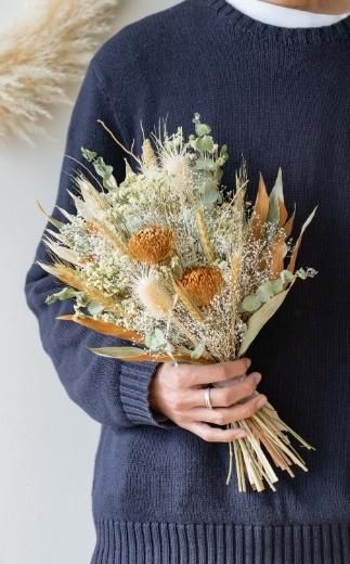 ドライフラワーブーケ イエロー 141305_HJ01VC04