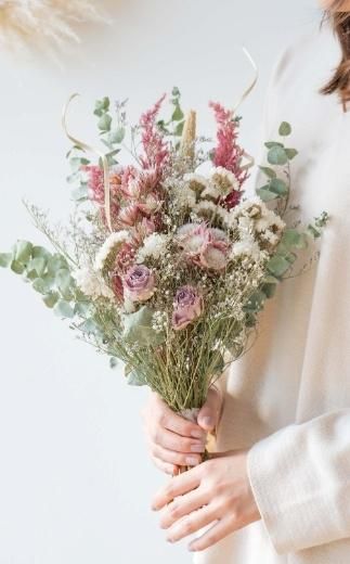 ドライフラワーブーケ ピンク 141305_HJ01VC05