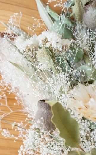 【スワッグ】ドライフラワーブーケ グリーン 141305_HJ02VC02