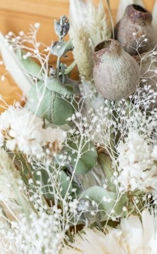 【スワッグ】ドライフラワーブーケ グリーン 141305_HJ02VC02