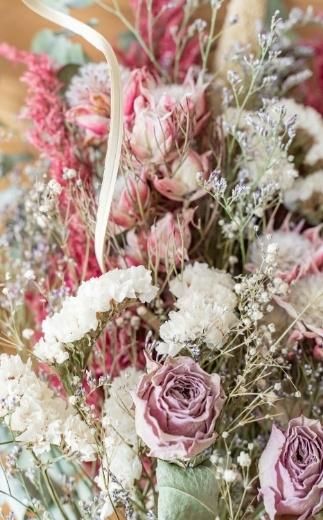 【スワッグ】ドライフラワーブーケ ピンク 141305_HJ02VC03