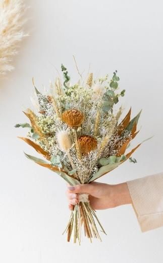 【スワッグ】ドライフラワーブーケ イエロー 141305_HJ02VC04