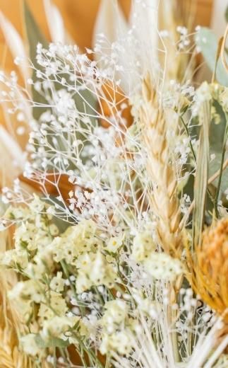 【スワッグ】ドライフラワーブーケ イエロー 141305_HJ02VC04