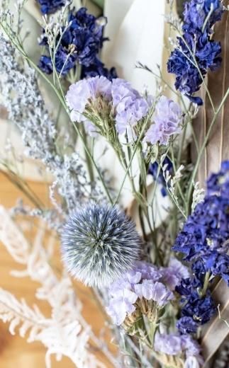 【スワッグ】ドライフラワーブーケ ブルー 141305_HJ02VC05