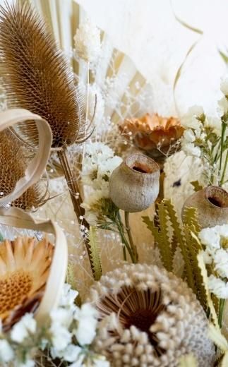 【花瓶アレンジ】ドライフラワーブーケ グリーン Large 141305_HJ03VC01