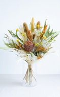 【花瓶アレンジ】ドライフラワーブーケ イエロー Large 141305_HJ03VC04