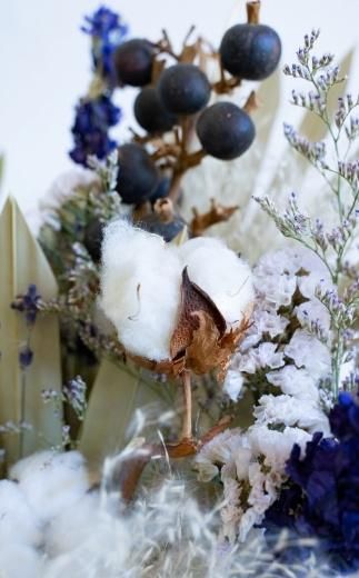 【花瓶アレンジ】ドライフラワーブーケ ブルー Large 141305_HJ03VC05