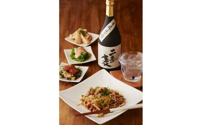 本格麦焼酎 二条麦 25% 720ml × 2本 藤居醸造 手造り 農薬・化学肥料不使用 二条大麦使用 和蔵の稔りブランド 発売元 株式会社片山 141305_JN42