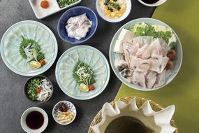 【とらふぐ亭】泳ぎとらふぐセットお食事券＜2名様分＞【国産高級とらふぐ使用】 141305_KB02