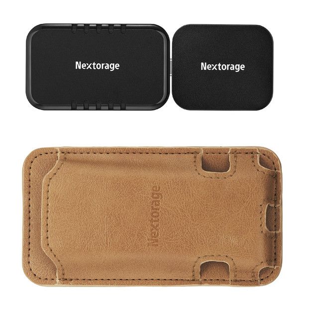 映像出力やデータ転送と同時に給電可能なマルチアダプターとポータブルSSD、専用MagsafeケースセットNX-PDPA1|PDPアダプター®NX-P2SE 4TB|ポータブルSSDNX-PDPA1MC|MagsafePUレザーケース 141305_KE25